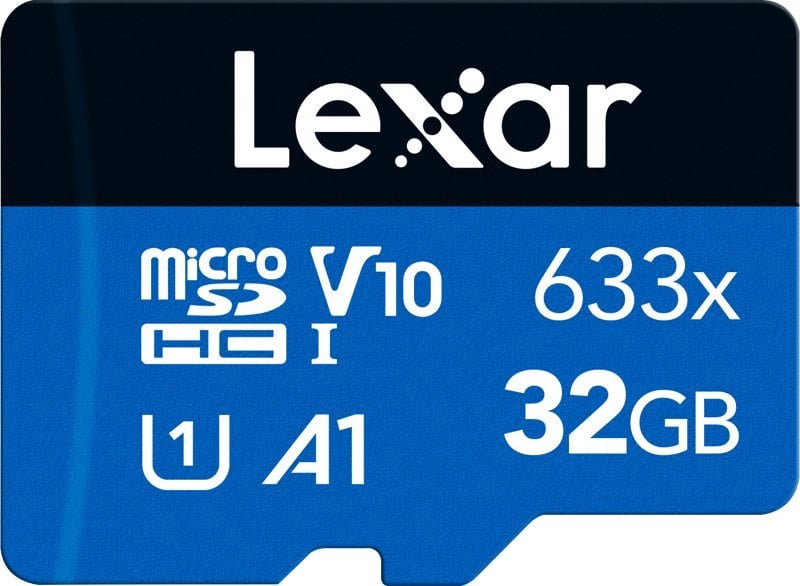 Card Lexar 633x MicroSDHC 32GB clasa 10 UHS-I/U3 A1 V10 (LMS0633032G-BNNNG)