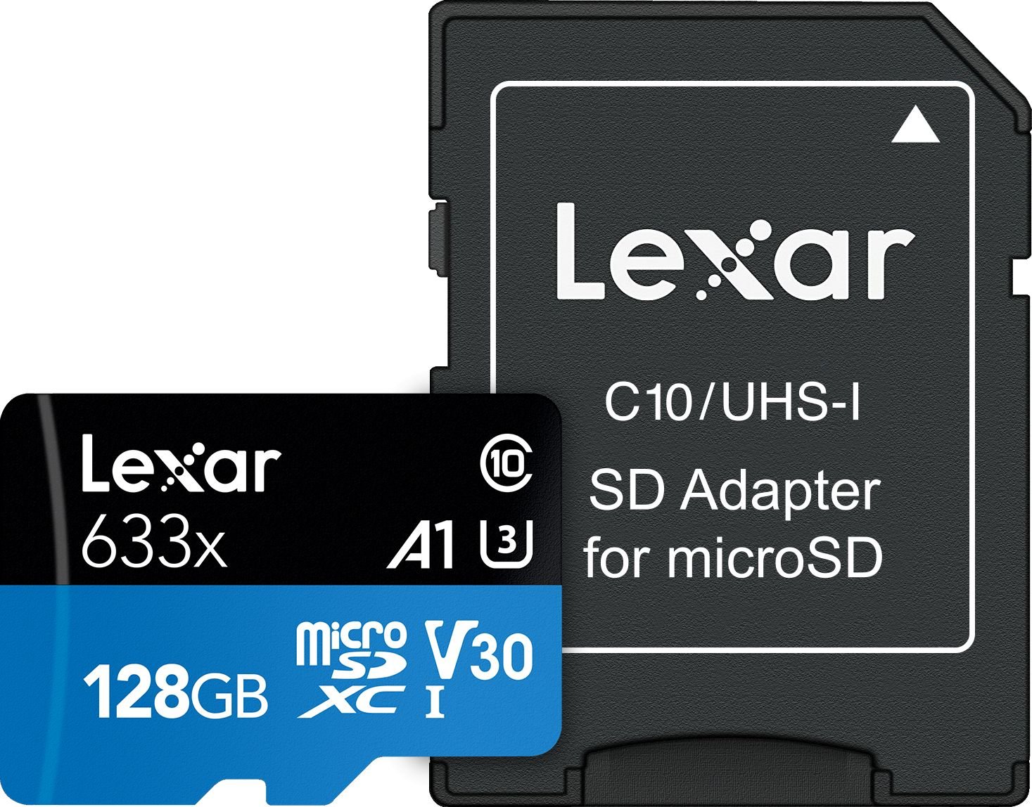 Carduri memorie - Card Lexar 633x MicroSDXC 128GB Clasa 10 UHS-I/U3 A1 V30 (LSDMI128BB633A)