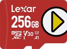 Card Lexar PLAY MicroSDXC 256GB Clasa 10 UHS-I/U1 A1 V30 (LMSPLAY256G-BNNNG)