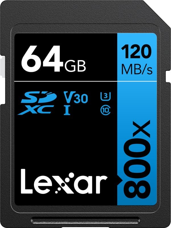 Card Lexar Professional 800x SDXC 64GB Clasa 10 UHS-I/U3 V30 (LSD0800064G-BNNNG)