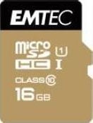 Carduri memorie - Card Memorie 16GB EMTEC Cu Adaptor Micro SDHC Class 10 Gold Plus ECMSDM16GHC10GP