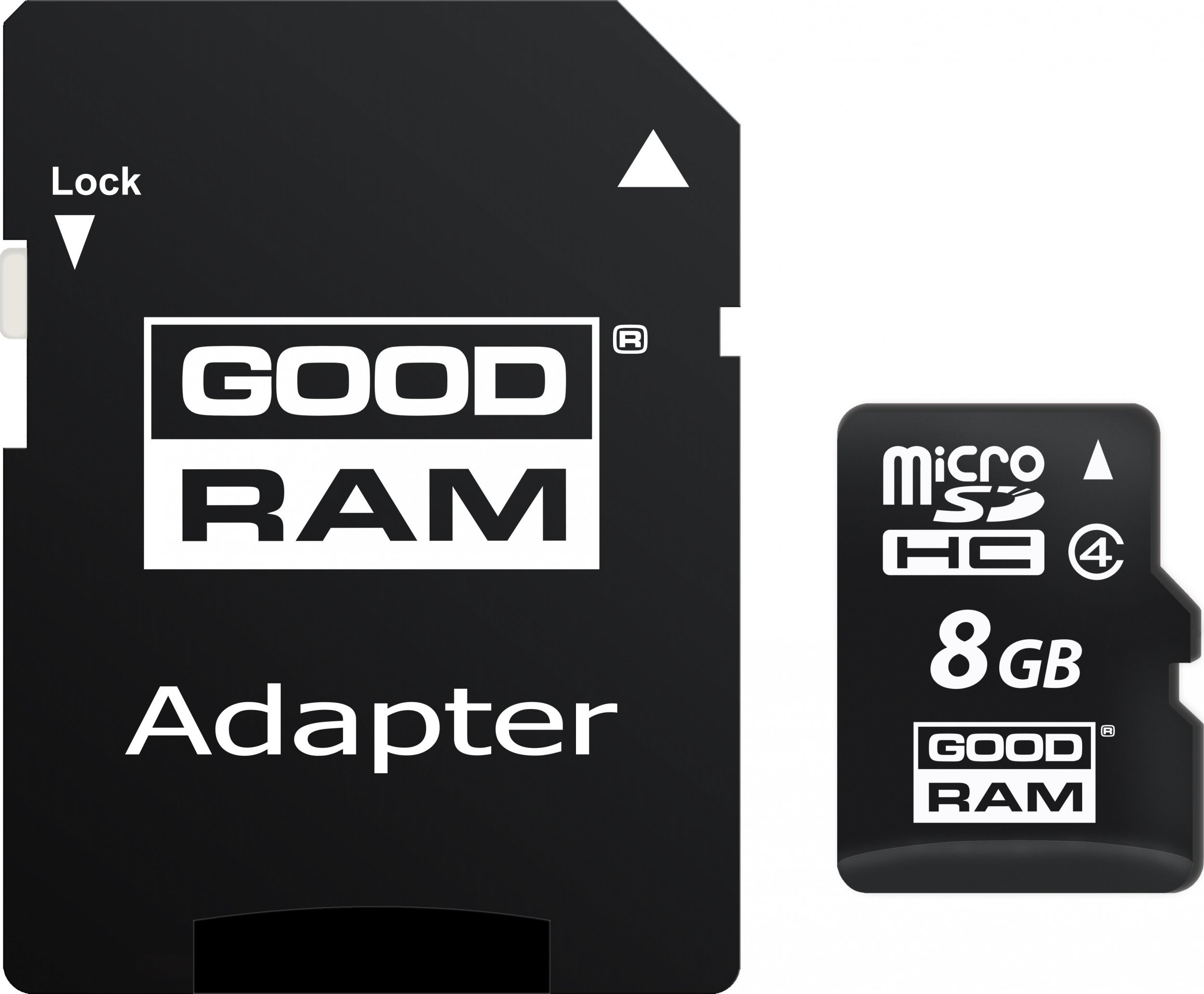 Carduri memorie - Card memorie 8GB Goodram MicroSD clasa 4, Adapter M40A-0080R11