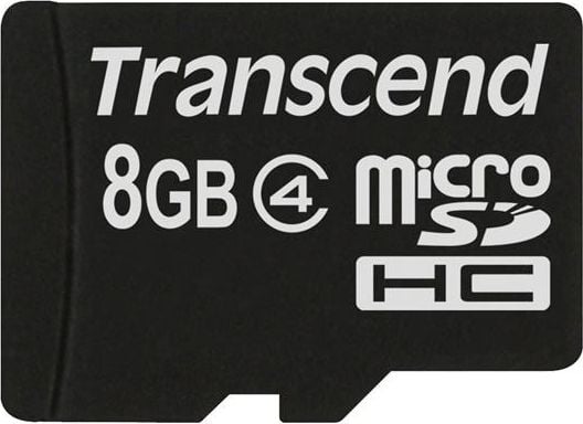 Card MicroSDHC Clasa 4 Transcend de 8 GB (TS8GUSDC4)