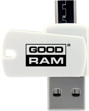 Card reader - Card Reader Goodram, USB 2.0, Micro USB OTG, Alb