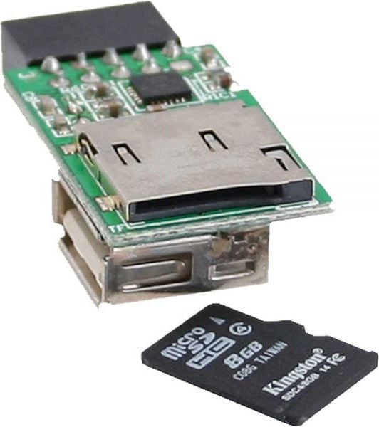 Card reader - Card reader inline MicroSD intern, USB 2.0 (76638)
