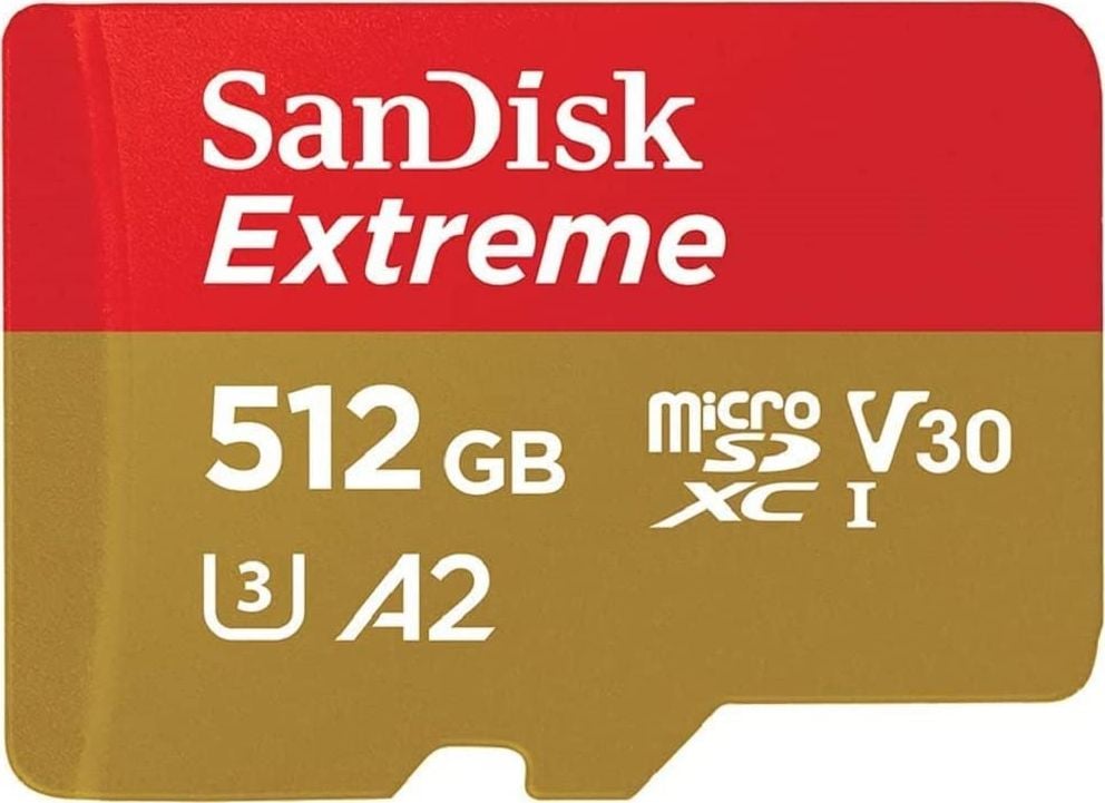 Card SanDisk Extreme MicroSDXC 512 GB clasa 10 UHS-I/U3 A2 V30 (SDSQXAV-512G-GN6MA)