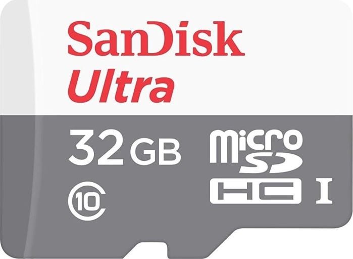 Card SanDisk Ultra MicroSDHC de 32 GB clasa 10 UHS-I (SDSQUNR-032G-GN6TA)