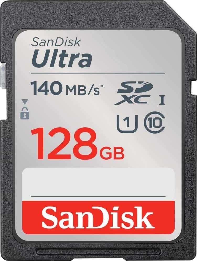 Card SanDisk Ultra SDXC de 128 GB clasa 10 UHS-I/U1 (SDSDUNB-128G-GN6IN)