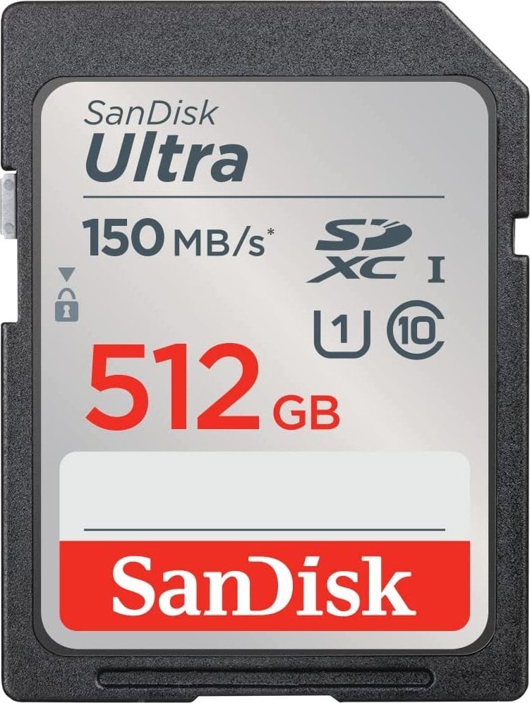 Card SanDisk Ultra SDXC de 512 GB clasa 10 UHS-I/U1 (SDSDUNC-512G-GN6IN)