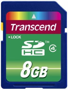 Card SDHC Clasa 4 Transcend de 8 GB (TS8GSDHC4)