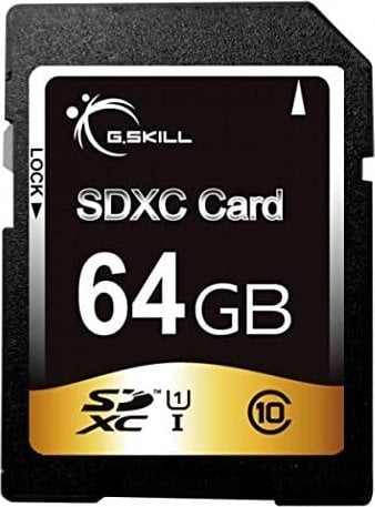 Card SDXC G.Skill de 64 GB clasa 10 UHS-I (FF-SDXC64GN-U1)