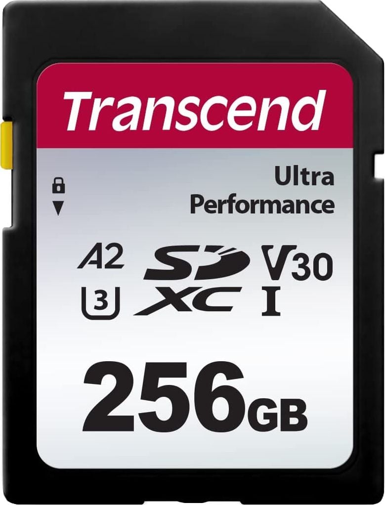 Card SDXC Transcend 340S 256 GB Clasa 10 UHS-I/U3 A2 V30 (TS256GSDC340S)