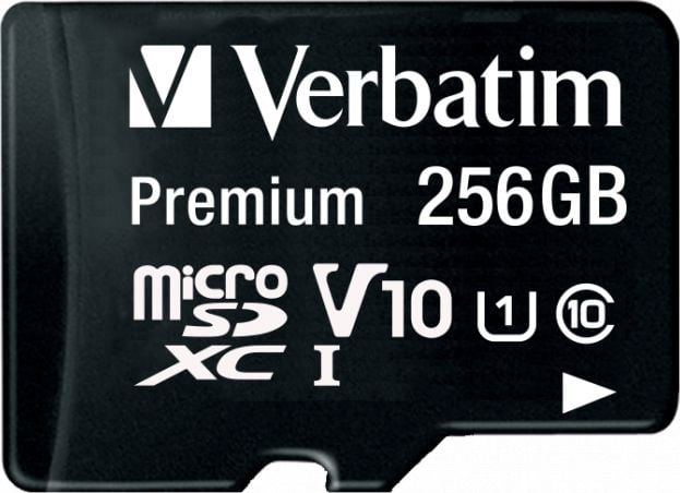 Card Verbatim Premium MicroSDXC 256 GB Clasa 10 UHS-I/U1 (44087)