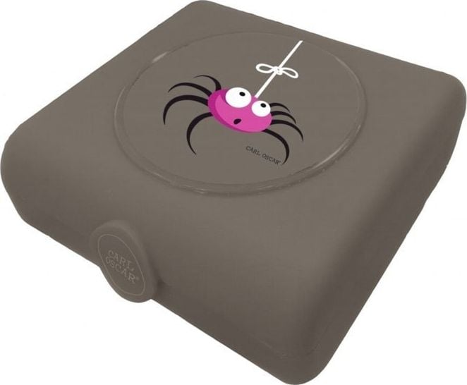 Carl Oscar Carl Oscar Kids Sandwich Box Container pentru gustari si sandviciuri Gri - Spider