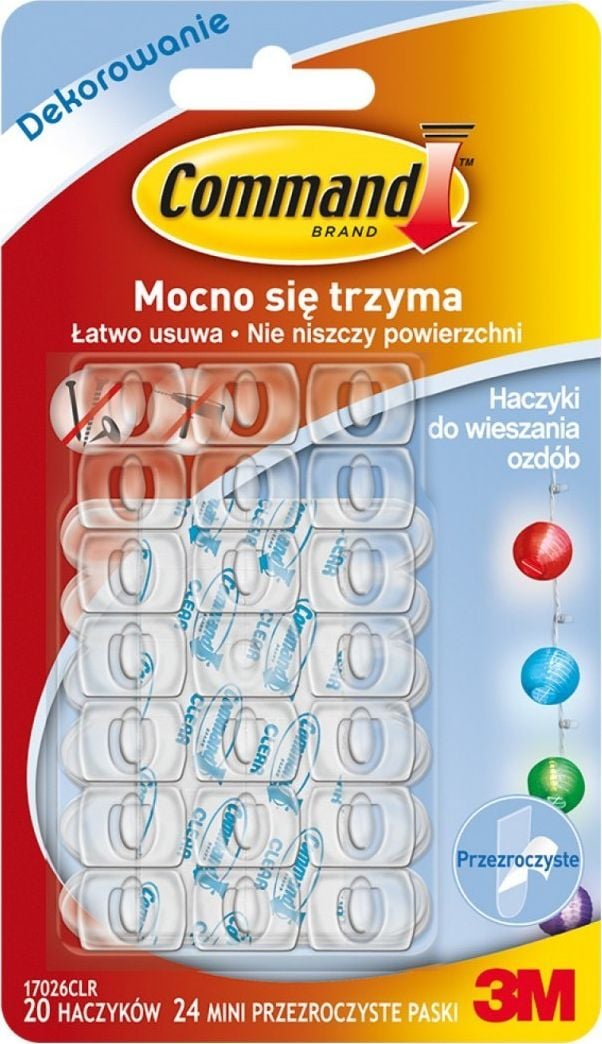 Carlige 3M Poland SP.Z.O.O, plastic, 20 bucati