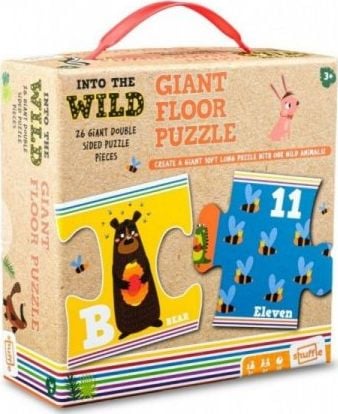 Joc de societate, Cartamuni, Into the Wild - Floor Puzzle, Multicolor, 3+ ani
