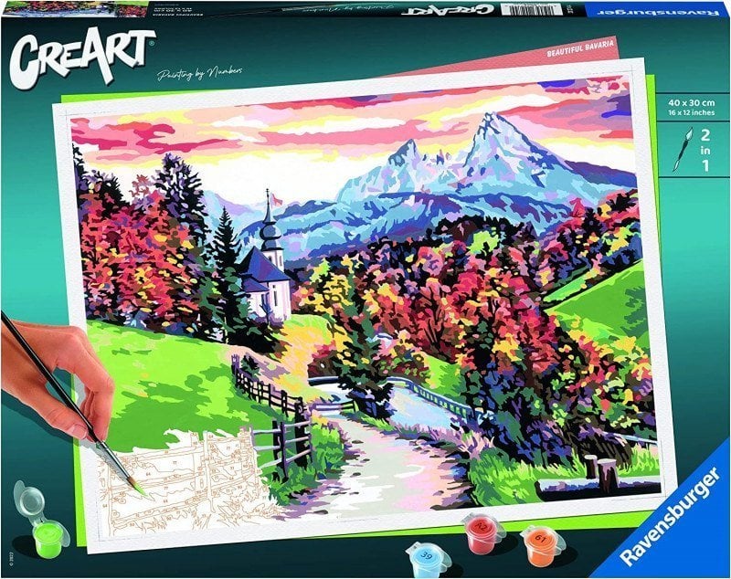 Carte de colorat CreArt: Frumoasa Bavaria 202744 RAVENSBURGER pictura dupa numere