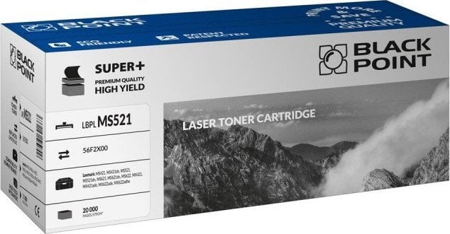 Cartuș de toner Black Point LBPLMS521 Negru compatibil cu 56F2X00 (BLLMS521BKBW)