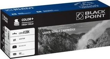 Cartuș de toner Black Point LCBPOC612BK negru compatibil cu 46507508 (BLOCKS612BKBW)