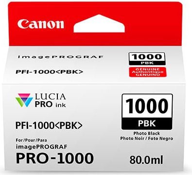 Cartus cerneala Lucia Pro PFI-1000 PhotoBlack pentru imagePROGRAF PRO-1000