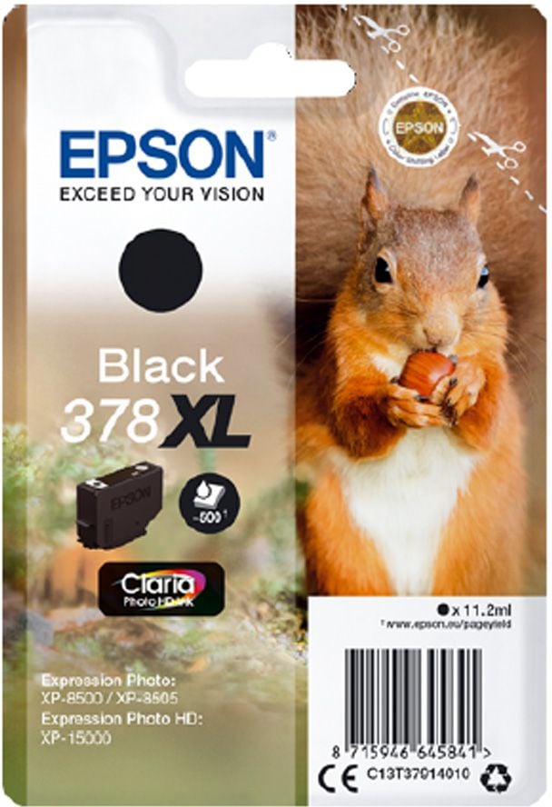 Cartus de cerneala , Epson , 378XL , Claria Photo HD , negru