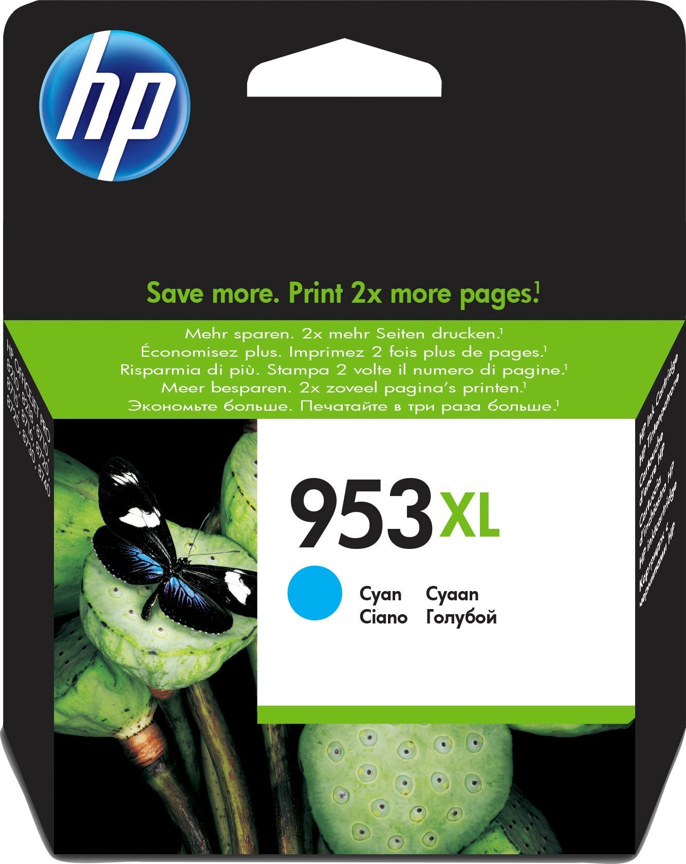 Cartuș de cerneală HP HP 953XL - 20 ml - Productivitate la înălțime - Cyan - Original - Cartuș de cerneală - pentru Officejet Pro 7720, 7730, 7740, 8218, 8710, 8715, 8720, 8725, 8730, 8745, .