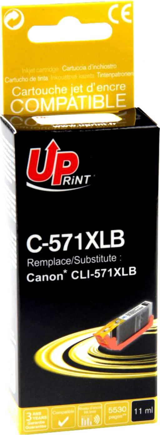 Cartus de cerneala UPRINT CLI 571XL-BK CANON, Negru