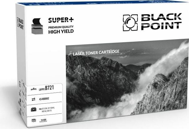 Cartuș de toner Black Point LBPOB721 Negru compatibil cu 45488802 (LBPOB721)