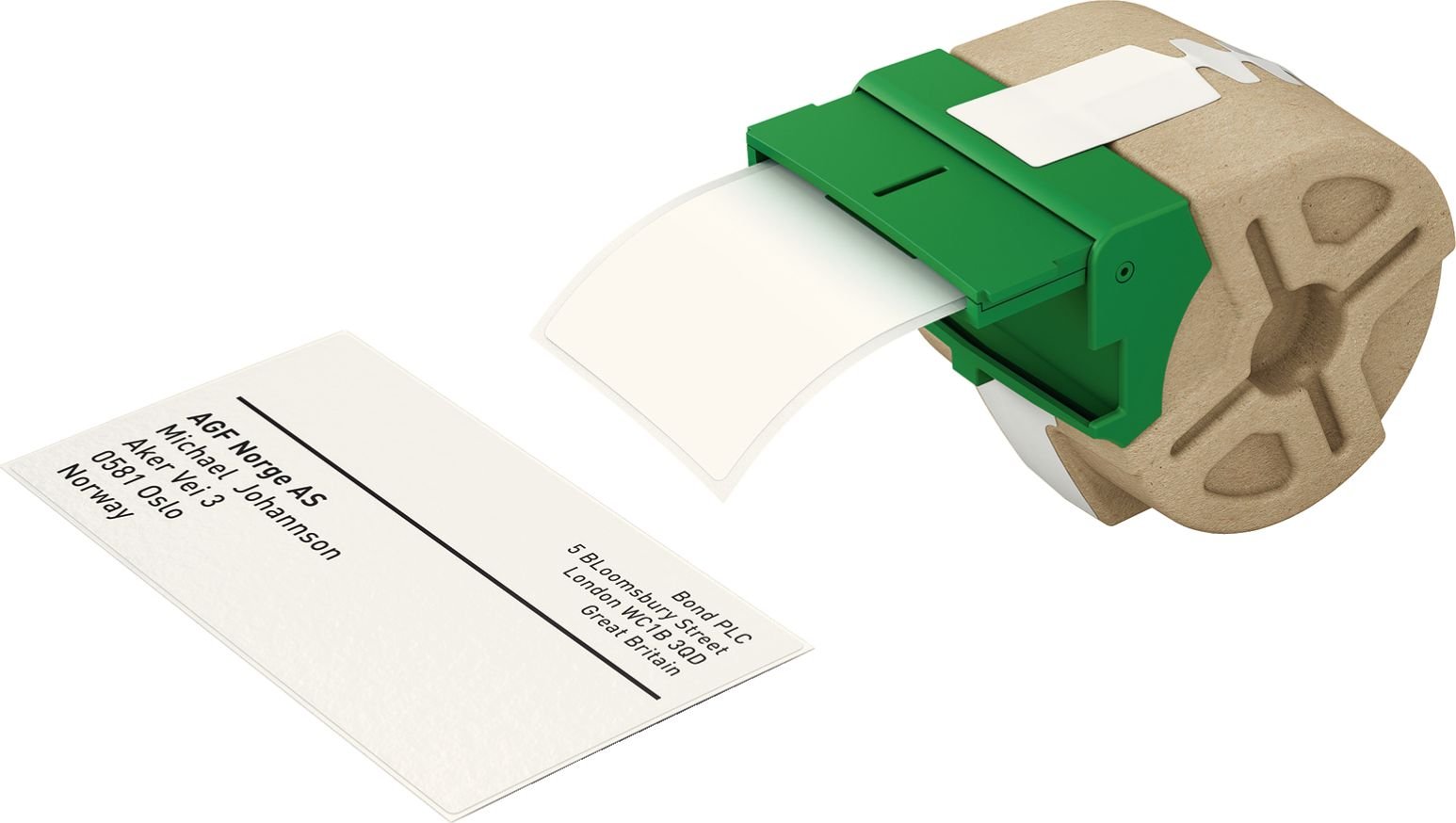Cartus inteligent cu etichete pre-taiate LEITZ Icon, 59x102mm, 225 etichete, hartie, adeziv permanen