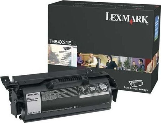 Cartus toner Lexmark T654X31E, Negru