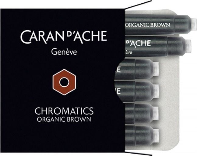 Cartușe de cerneală Caran d`Arche Chromatics maro 6 buc