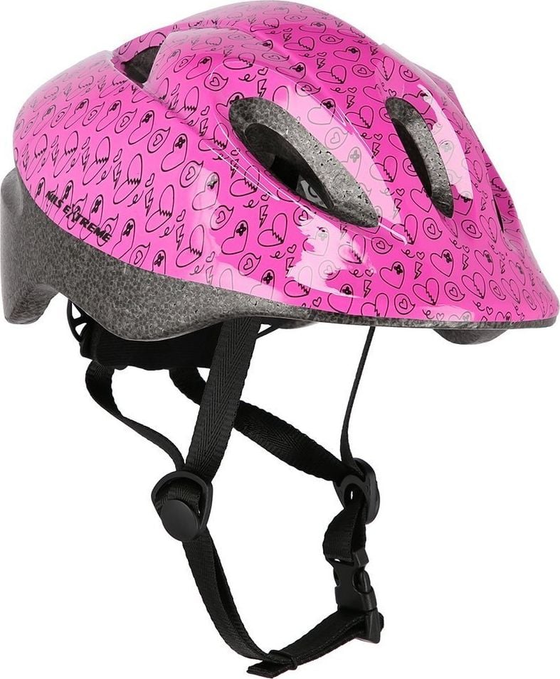 Casca de bicicleta Nils Extreme pentru rollerblading/skateboard MTW05 roz marime XS