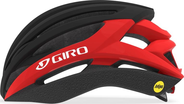 Casca Giro Road SYNTAX INTEGRATED MIPS negru mat rosu aprins s. M (55-59 cm)