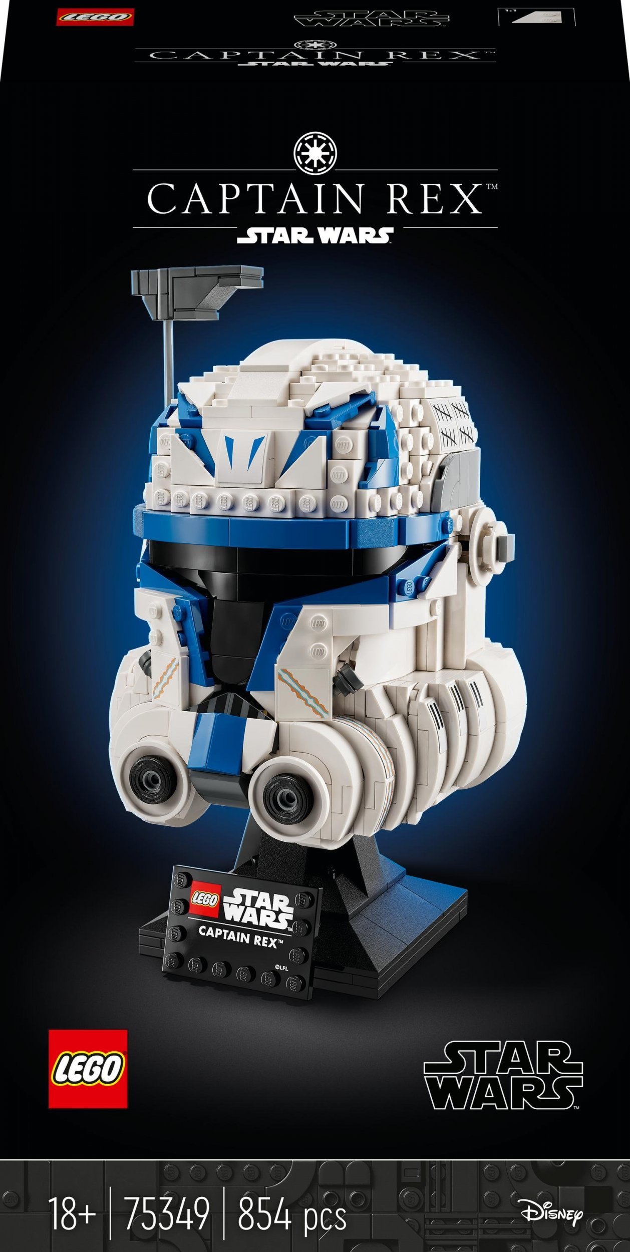 Casca LEGO Star Wars Căpitanul Rex™ (75349)