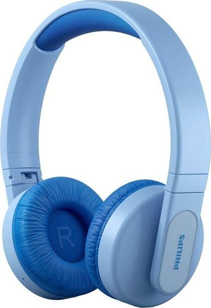 Casti audio over the ear Philips Kids, Lighting, Bluetooth, autonomie 28 ore, albastre