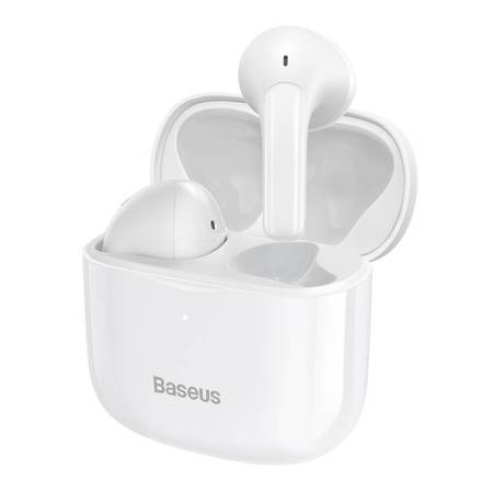 Casti bluetooth wireless Baseus E3 TWS, Bluetooth 5.0, IP64, Cablu USB-C inclus, Alb