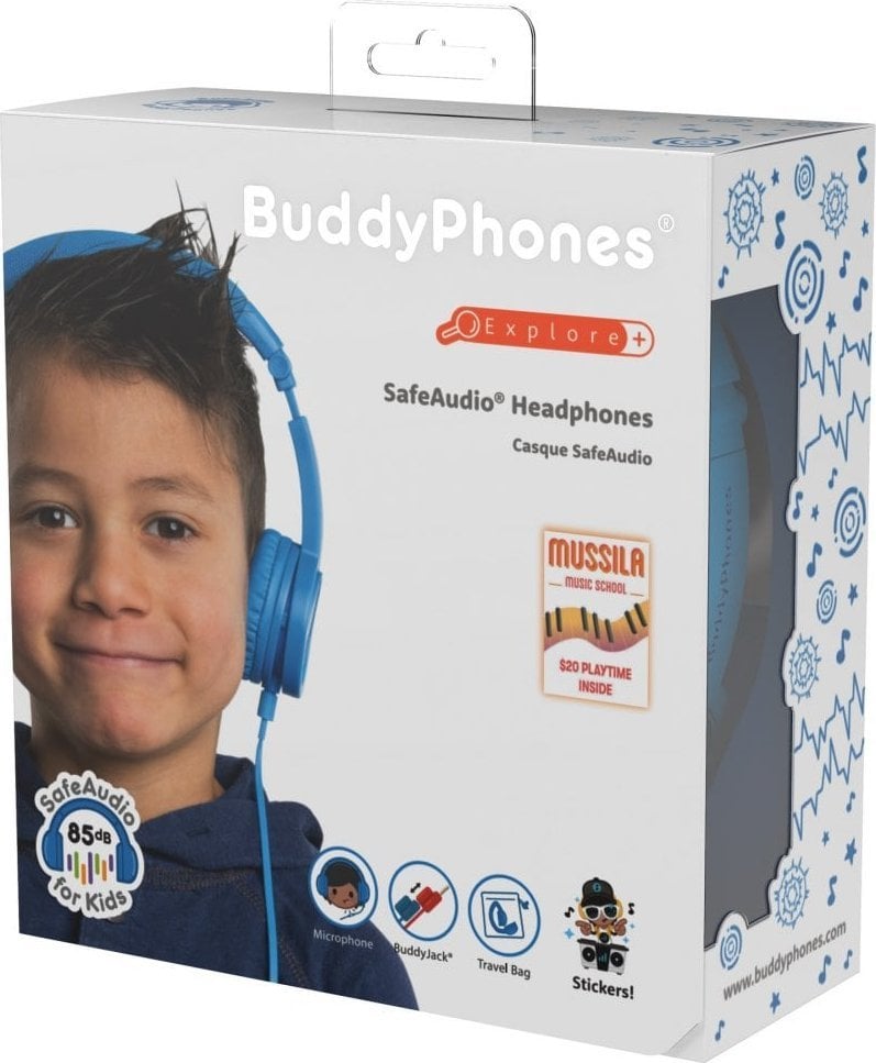 Căști BuddyPhones Căști BuddyPhones pentru copii Explore+ 85dB cu microfon