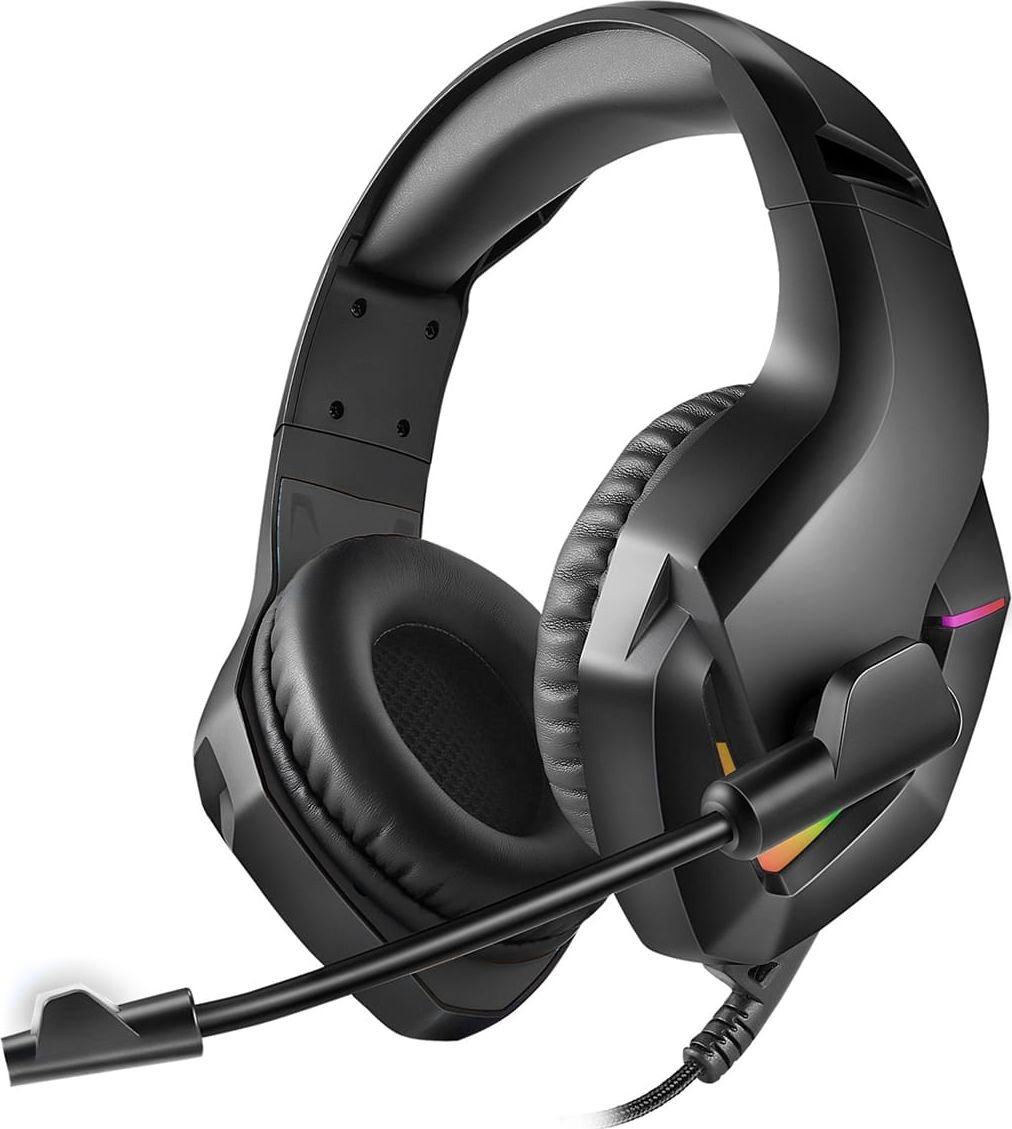 Casti Gaming HI-FI, Stereo cu Microfon Omni Directional, Difuzoare de 50mm, RGB