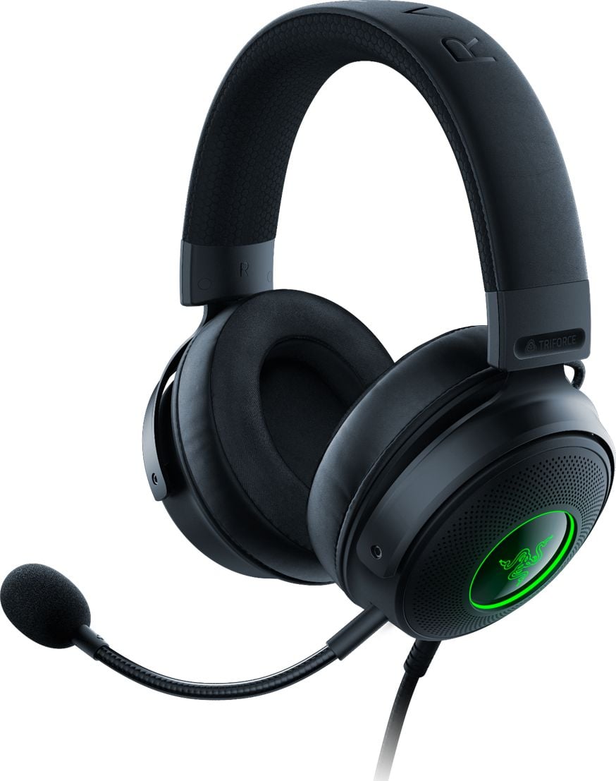 Casti gaming Razer Kraken V3, Iluminare Chroma RGB, USB, Black