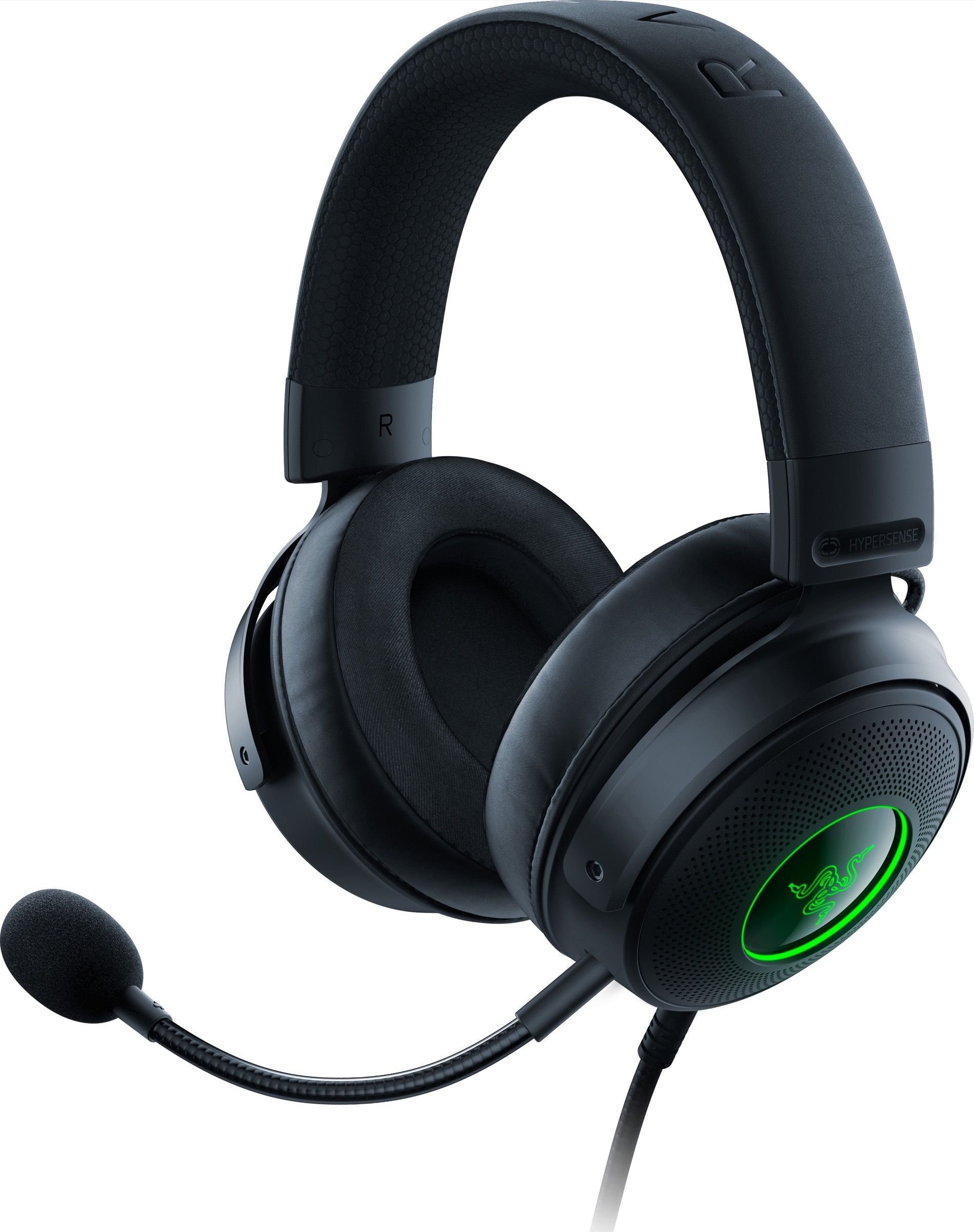 Căști Razer Kraken V3 Hypersense negru (RZ04-03770100-R3M1)