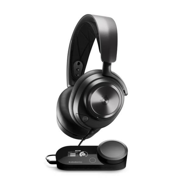 Casti SteelSeries Arctis Nova Pro GameDAC, 360&deg; Spatial Audio, multiplatforma, USB, negru