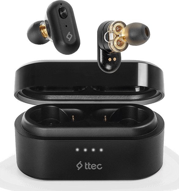 Casti bluetooth telefoane - Căști TTEC Ttec 2KM127S Căști/Set cu cască True Wireless Stereo (TWS) Apeluri/Muzică Negru