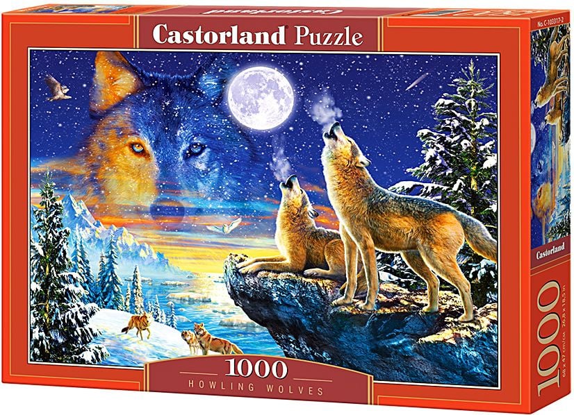 Castorland 1000 de lupi care urlă pe lună - 103317