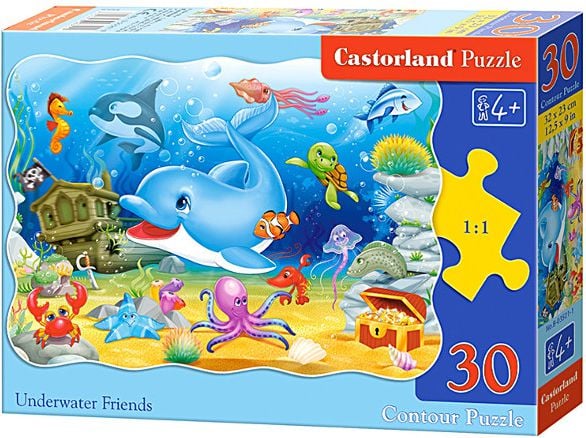 Puzzle cu 30 de piese Prieteni subacvatici, Castorland