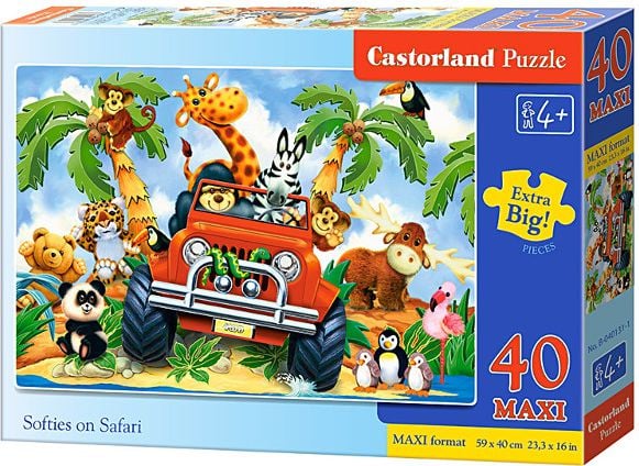 Castorland CASTOR Softies în safari 40 EL - 040131