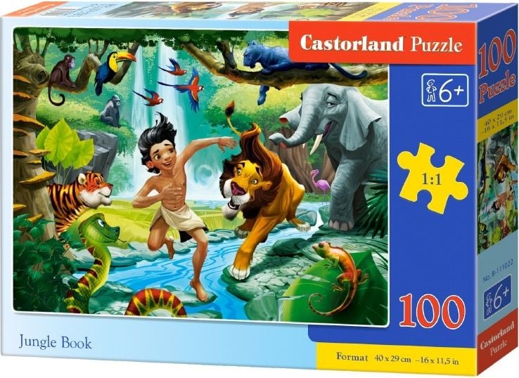 Castorland Puzzle 100 de piese - Cartea junglei (111022)