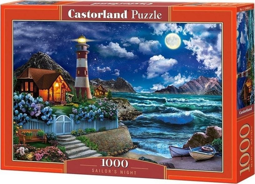 Castorland Puzzle 1000 piese Noaptea marinarilor, far