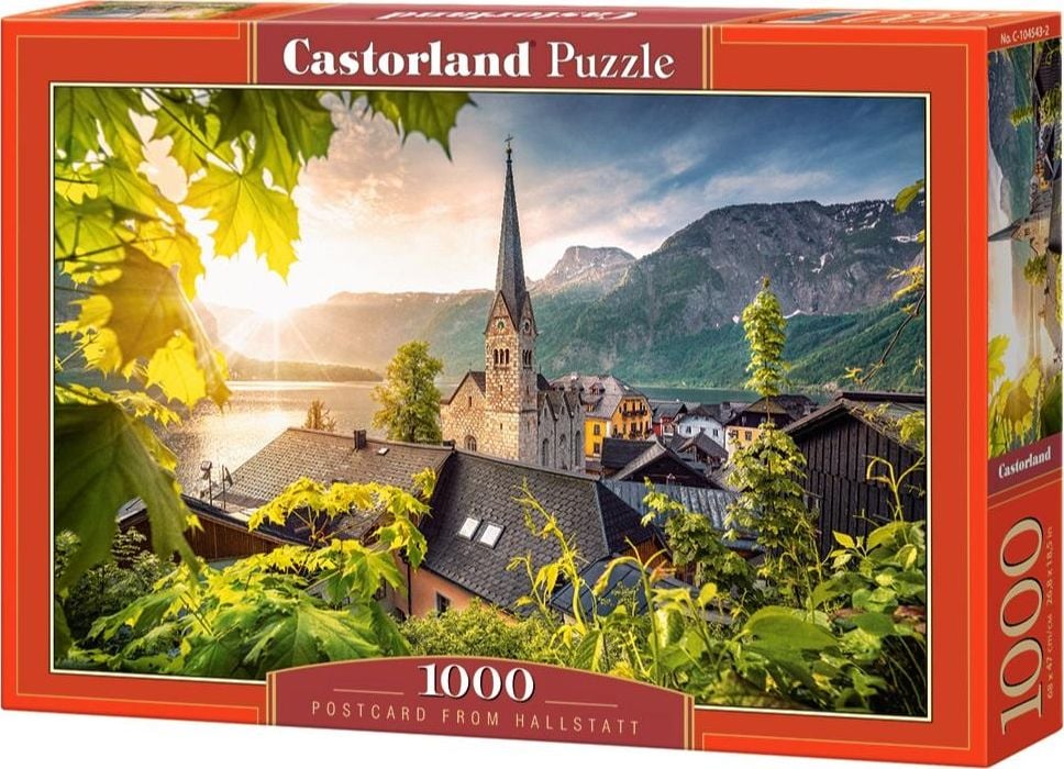 Puzzle Castorland, Felicitare din Hallstatt, 1000 piese