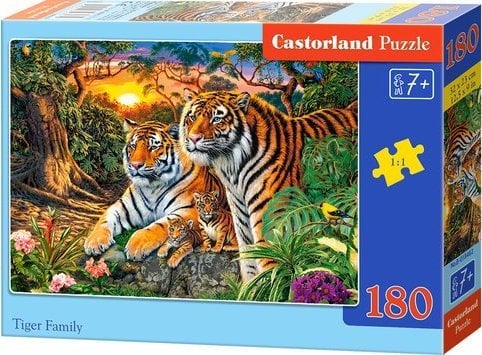 Puzzle 180 piese Tiger Family Castorland 18482
