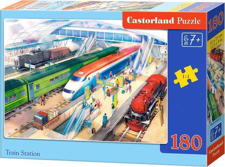 Puzzle 180 piese Train Station Castorland 18475